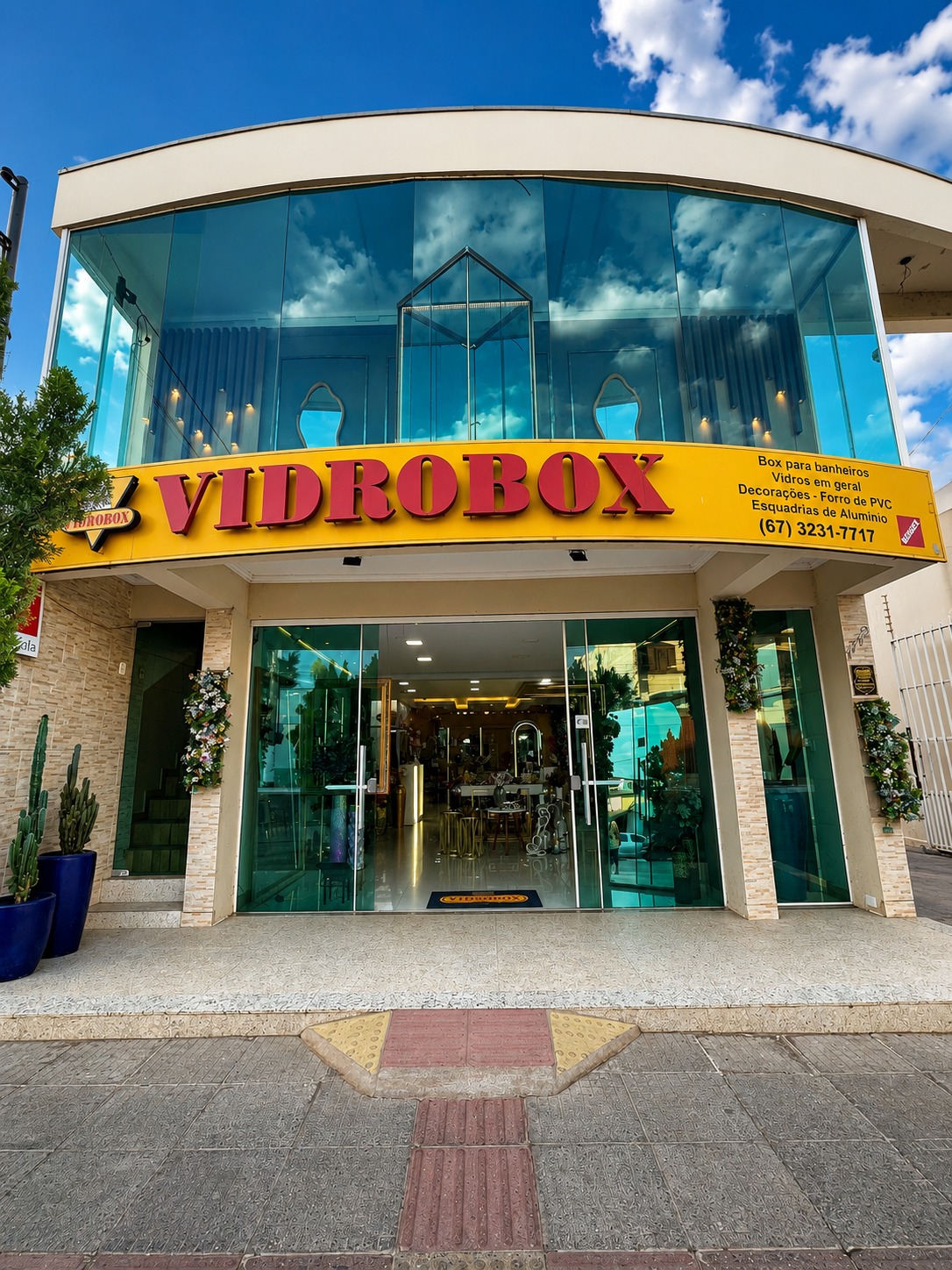 Interior em vidro